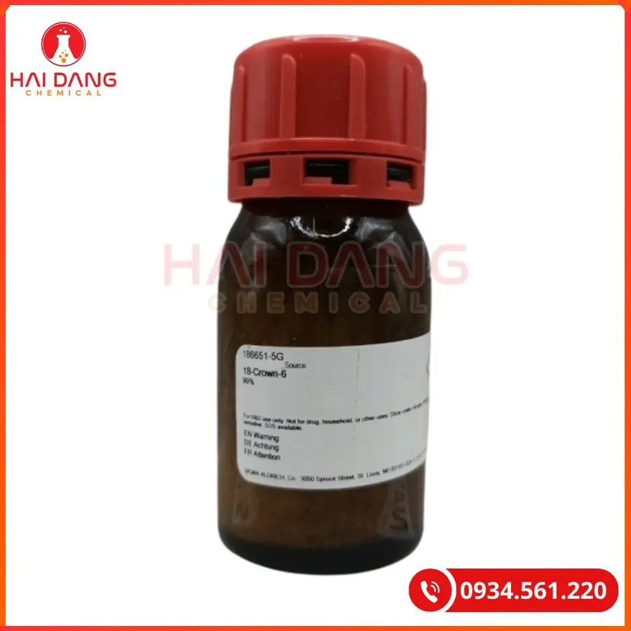 18-Crown-6 Sigma Hóa Chất Thí Nghiệm Xúc Tác Chuyển Pha | Giá Tốt Tại Kho Hải Phòng