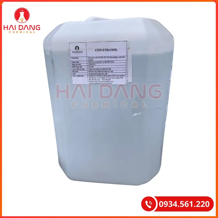 Cồn Ethanol Việt Nam Dung Môi Sản Xuất Chất Tẩy Rửa | Giá Tốt Tại Kho Hải Phòng