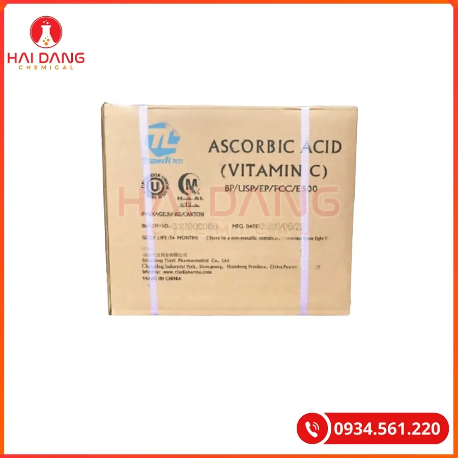 Ascorbic Acid Vitamin C Trung Quốc Tăng Đề Kháng Thủy Sản | Giá Tốt Tại Kho Hải Phòng