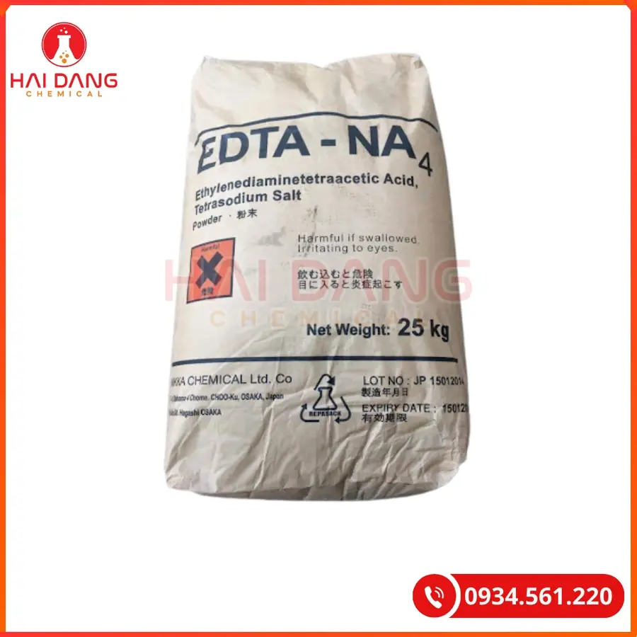 EDTA 4Na Nhật Bản Xử Lý Kim Loại Nặng Thủy Sản | Giá Tốt Tại Kho Hải Phòng
