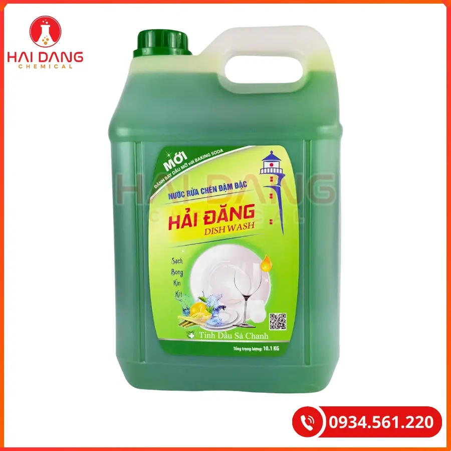 Nước Rửa Chén Hải Đăng Hương Sả Chanh Việt Nam Sạch Dầu Mỡ | Giá Tốt Tại Kho Hải Phòng