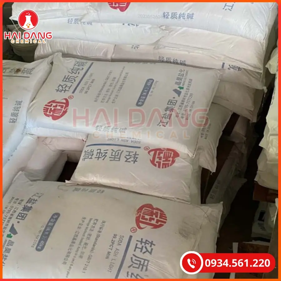 Soda Ash Light Trung Quốc Na₂CO₃ Tăng pH Hồ Bơi | Giá Tốt Tại Kho Hải Phòng