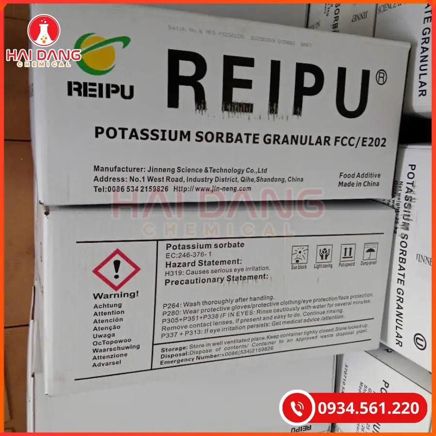 Potassium Sorbate Trung Quốc Chống Mốc Thực Phẩm | Giá Tốt Tại Kho Hải Phòng