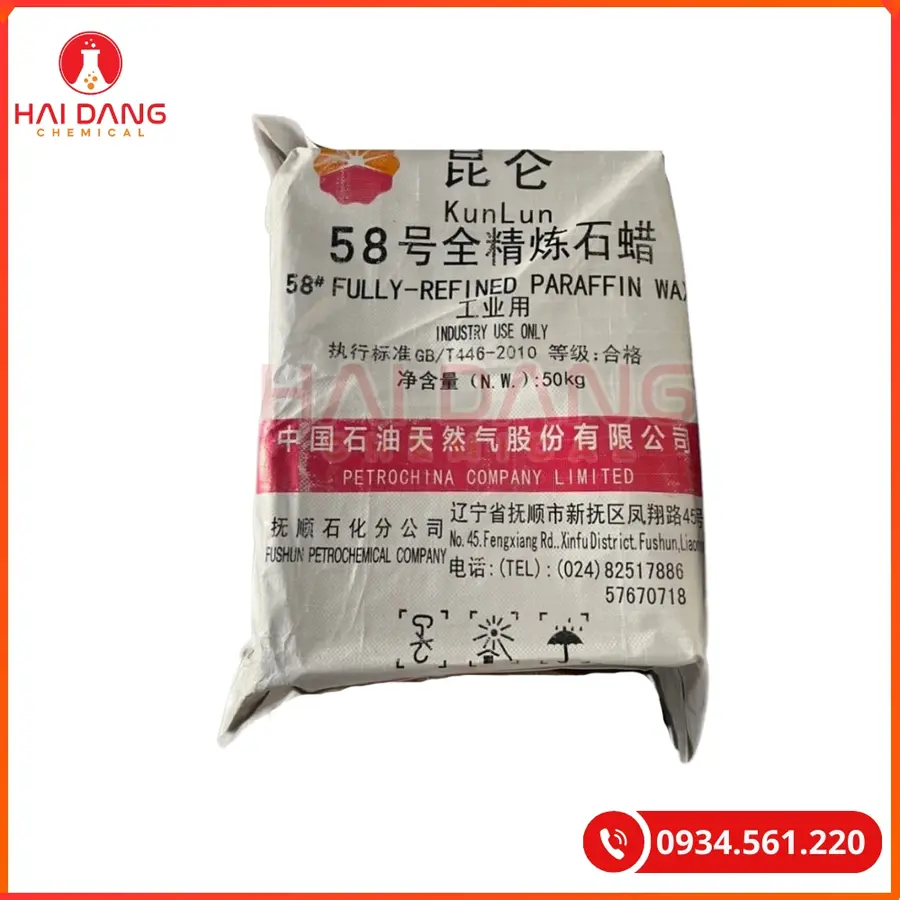 Sáp Paraffin Wax 58 Trung Quốc Chất Lượng Cao | Giá Tốt Tại Kho Hải Phòng