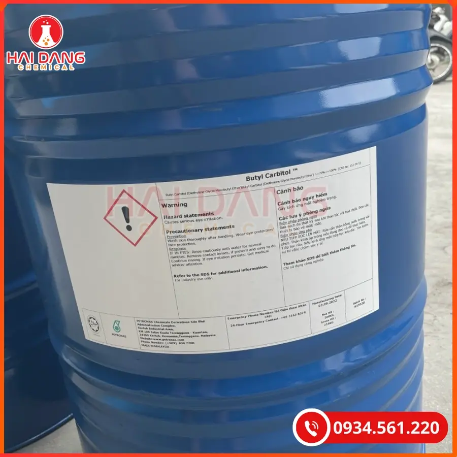 Butyl Carbitol C8H18O3 Malaysia Dung Môi Công Nghiệp Cao Cấp | Giá Tốt Tại Kho Hải Phòng