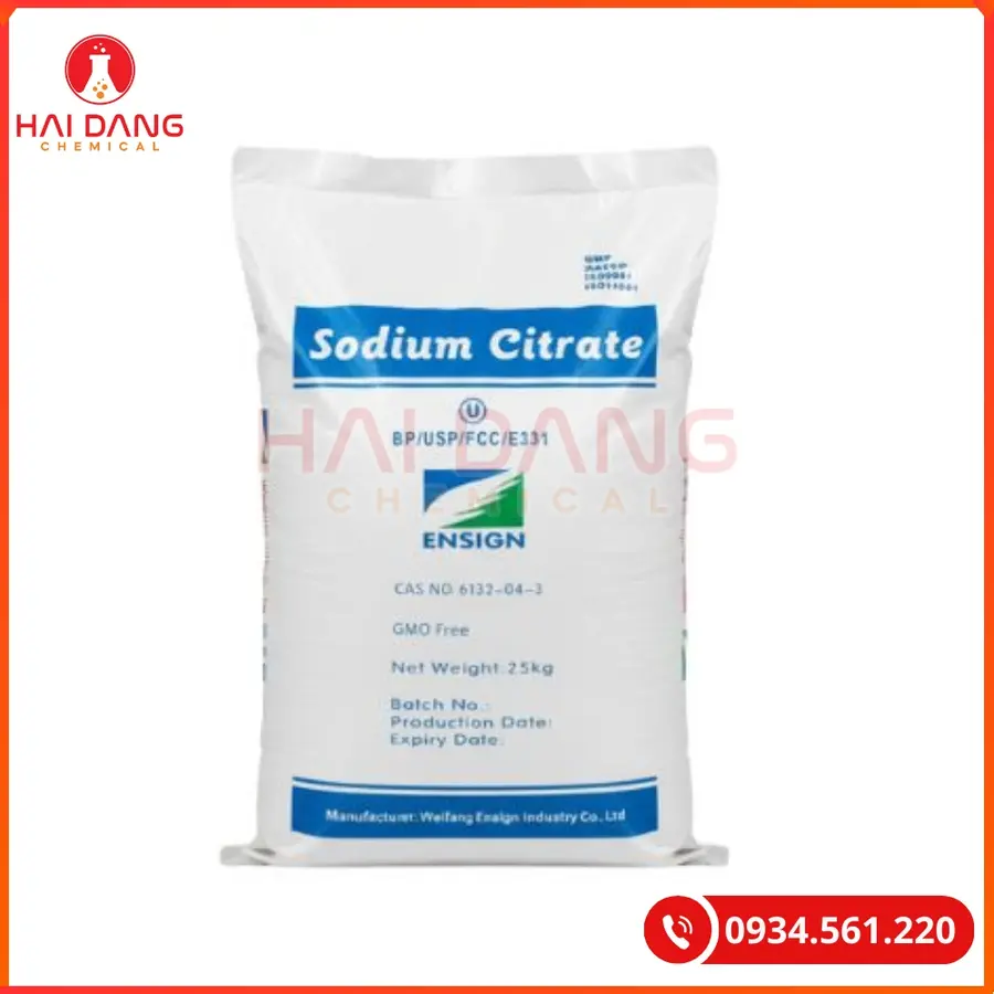 Trisodium Citrate Trung Quốc Điều Chỉnh Độ Acid Thực Phẩm | Giá Tốt Tại Kho Hải Phòng