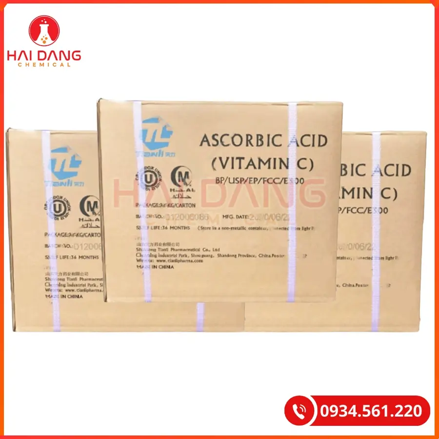 Ascorbic Acid Vitamin C Trung Quốc Tăng Đề Kháng Thủy Sản | Giá Tốt Tại Kho Hải Phòng