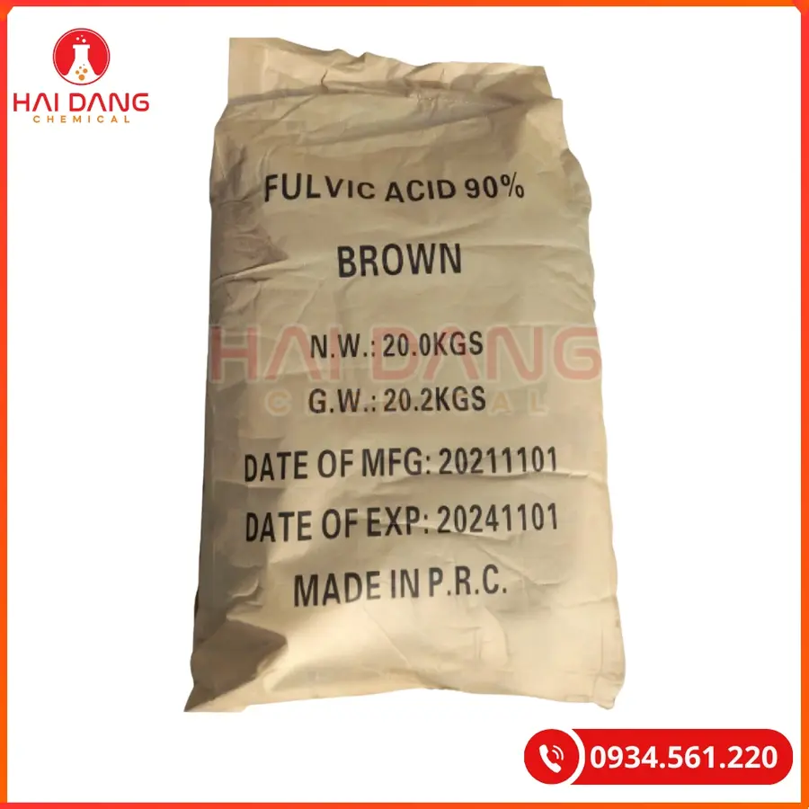 Acid Fulvic 90% Trung Quốc Hàm Lượng Cao | Giá Tốt Tại Kho Hải Phòng
