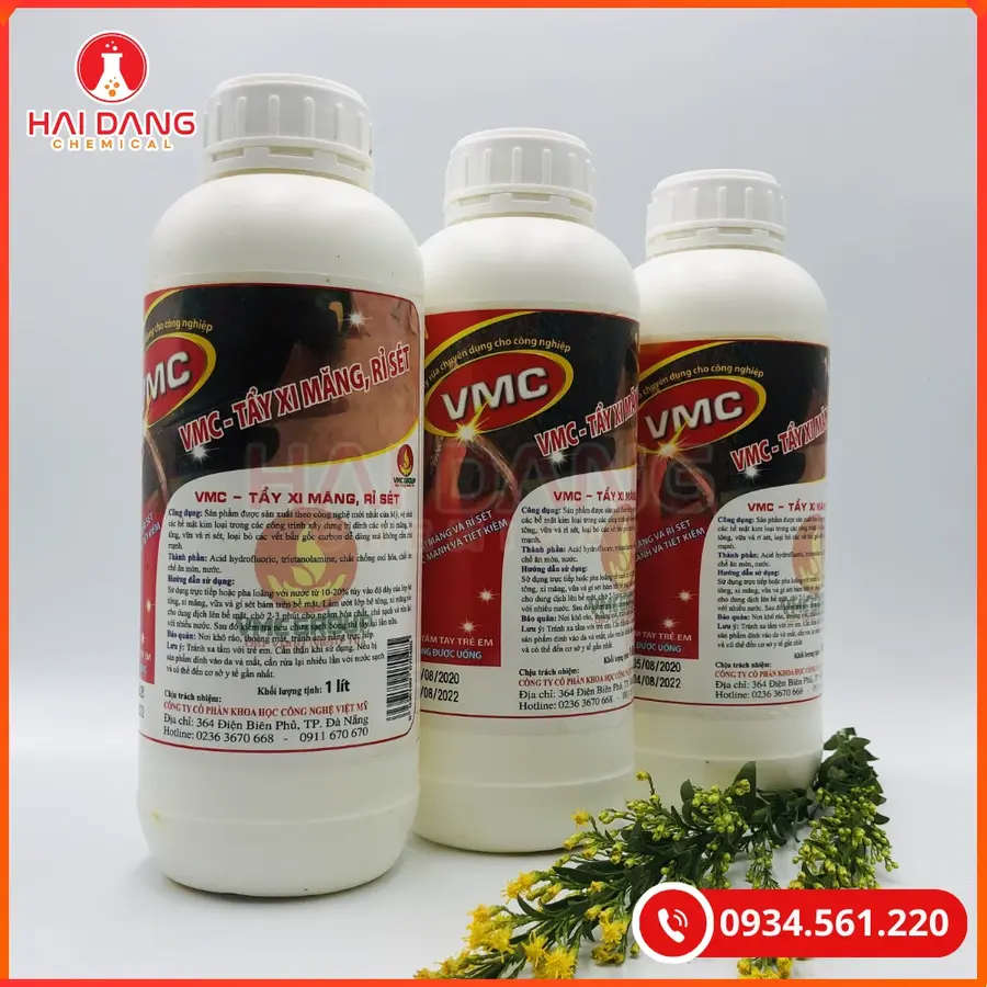 Tẩy Xi Măng Rỉ Sét VMC Việt Nam Làm Sạch Bề Mặt | Giá Tốt Tại Kho Hải Phòng
