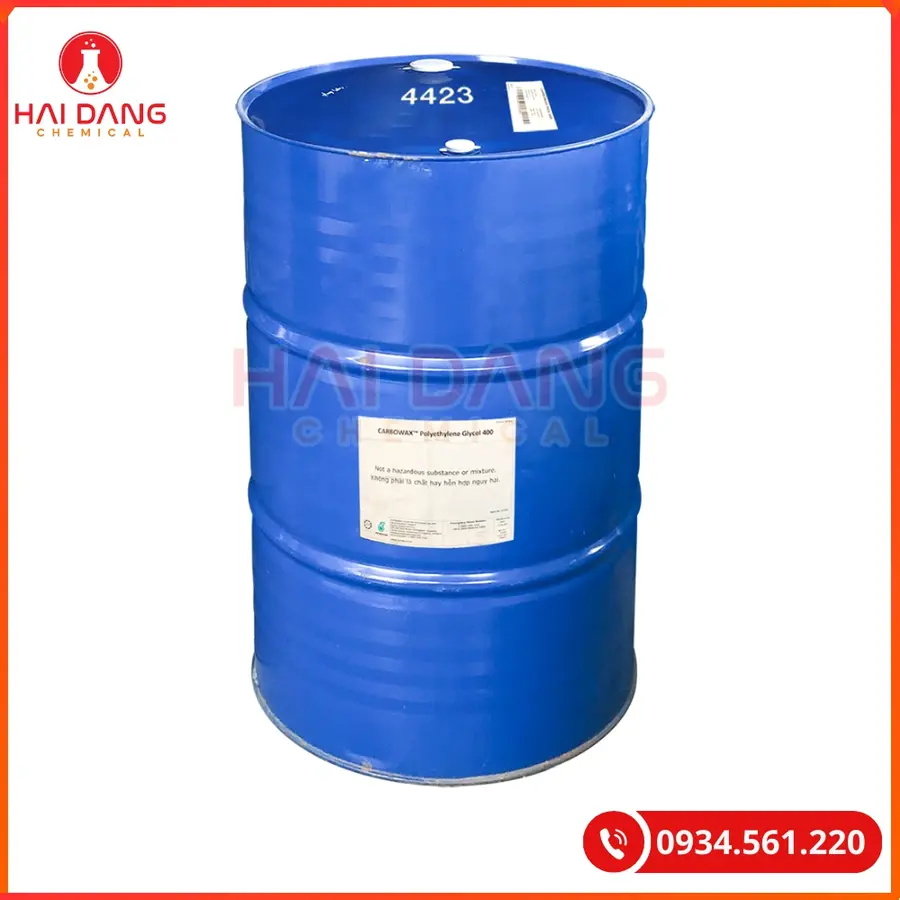 Poly Ethylene Glycol PEG 400 Malaysia Dung Môi Công Nghiệp Đa Năng | Giá Tốt Tại Kho Hải Phòng