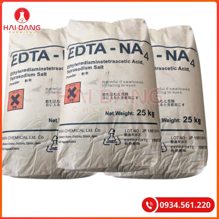 EDTA 4Na Nhật Bản Chất Tạo Phức Sản Xuất Chất Tẩy Rửa | Giá Tốt Tại Kho Hải Phòng