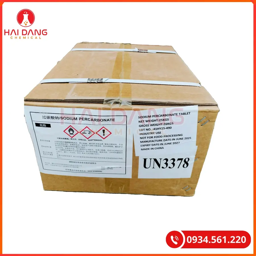 Sodium Percarbonate Oxi Viên Trung Quốc Xử Lý Nước Thủy Sản | Giá Tốt Tại Kho Hải Phòng