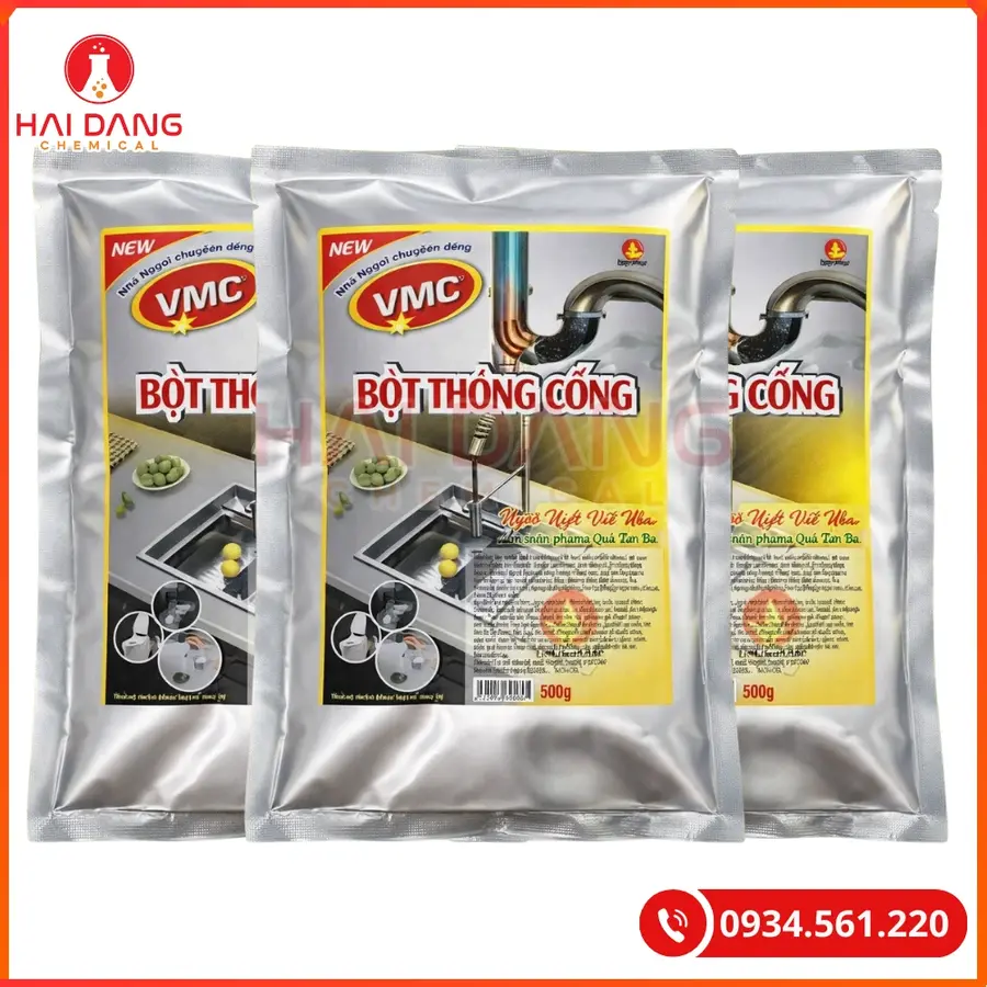 Bột Thông Cống VMC Việt Nam Thông Tắc Đường Ống | Giá Tốt Tại Kho Hải Phòng