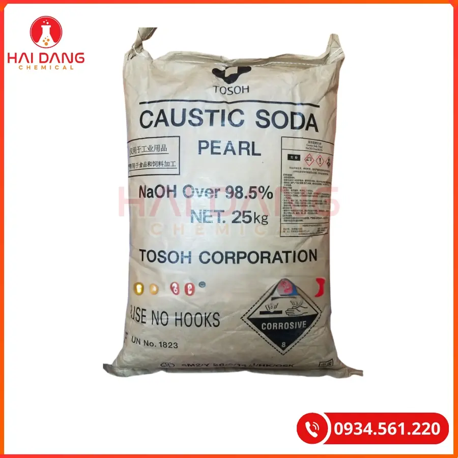Xút Vảy Sodium Hydroxide NaOH 99% Nhật Bản Tẩy Rửa Công Nghiệp | Giá Tốt Tại Kho Hải Phòng
