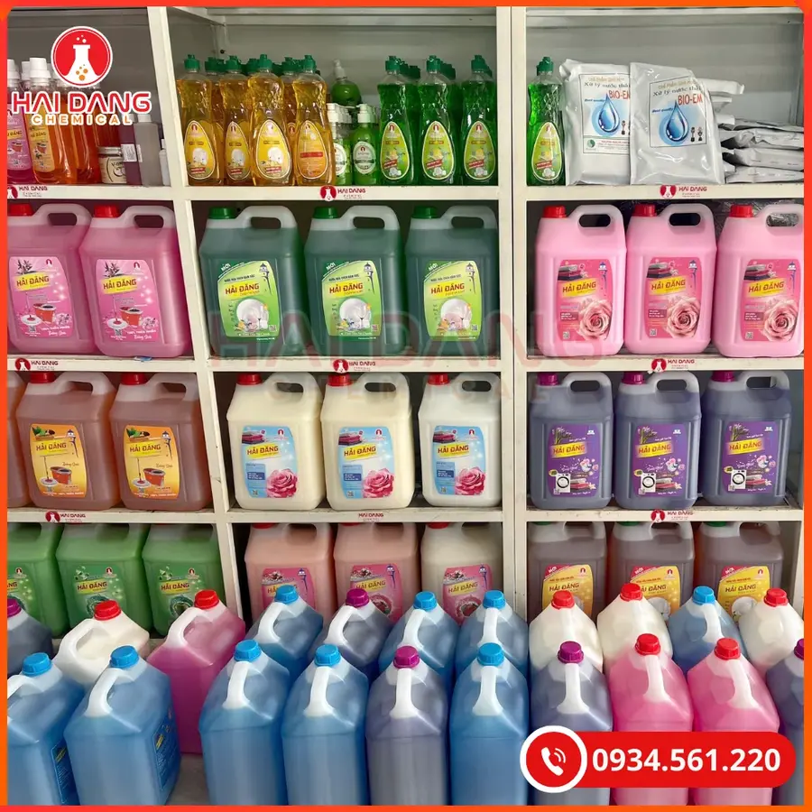 Nước Rửa Chén Hải Đăng Hương Sả Chanh Việt Nam Sạch Dầu Mỡ | Giá Tốt Tại Kho Hải Phòng