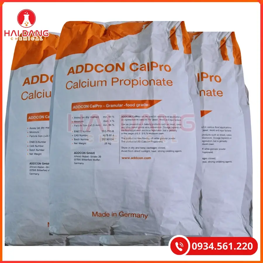 Calcium Propionate Đức Chống Mốc Thực Phẩm | Giá Tốt Tại Kho Hải Phòng