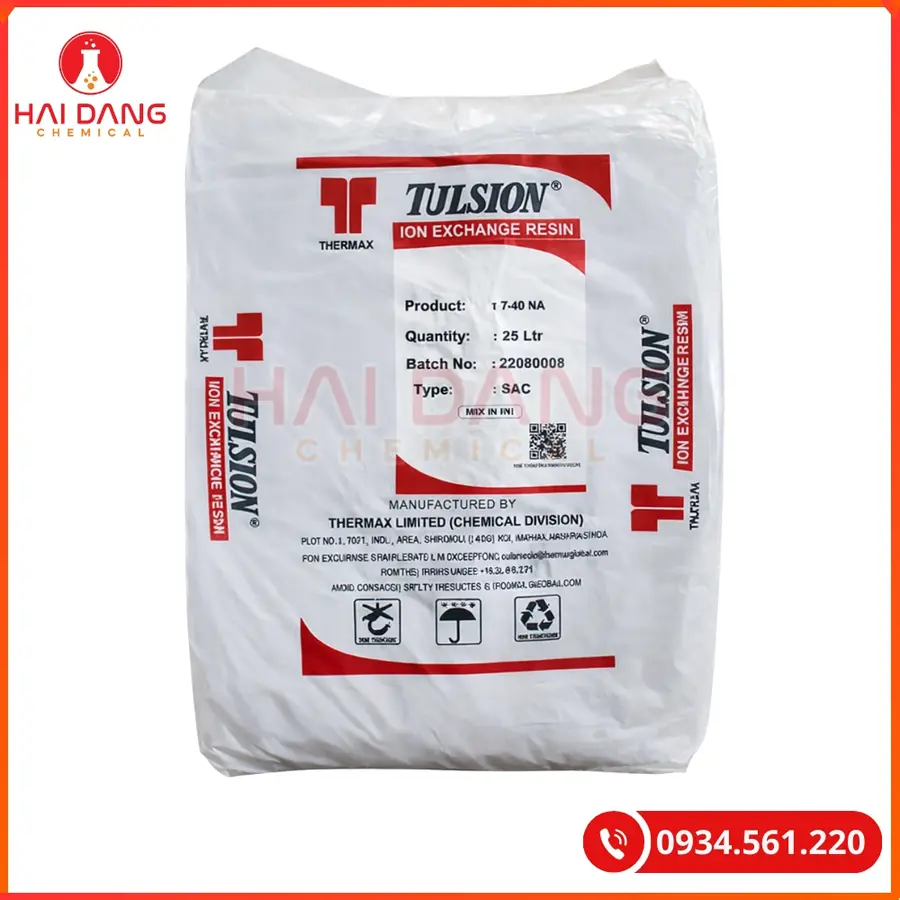 Hạt Trao Đổi Ion Tulsion T40Na Ấn Độ Làm Mềm Nước | Giá Tốt Tại Kho Hải Phòng