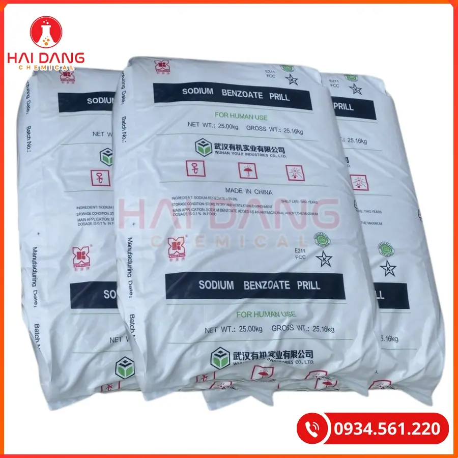 Sodium Benzoate Hà Lan Chống Mốc Thực Phẩm | Giá Tốt Tại Kho Hải Phòng