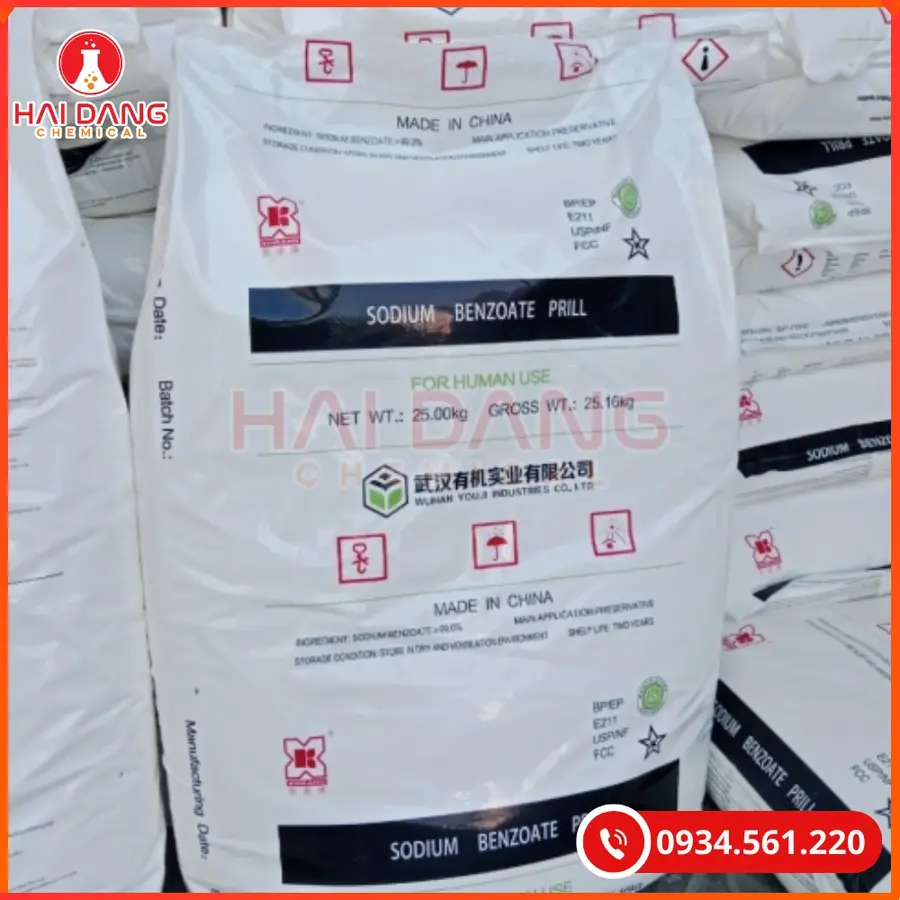 Sodium Benzoate Estonia Chống Mốc Thực Phẩm | Giá Tốt Tại Kho Hải Phòng