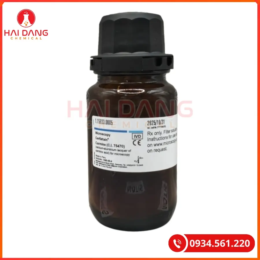 Carmine Merck Thuốc Nhuộm Sinh Học Thí Nghiệm | Giá Tốt Tại Kho Hải Phòng