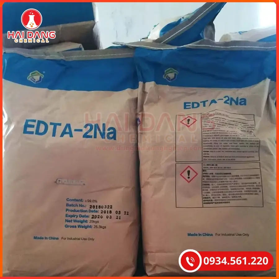 EDTA 2Na Nhật Bản Chất Tạo Phức Sản Xuất Chất Tẩy Rửa | Giá Tốt Tại Kho Hải Phòng