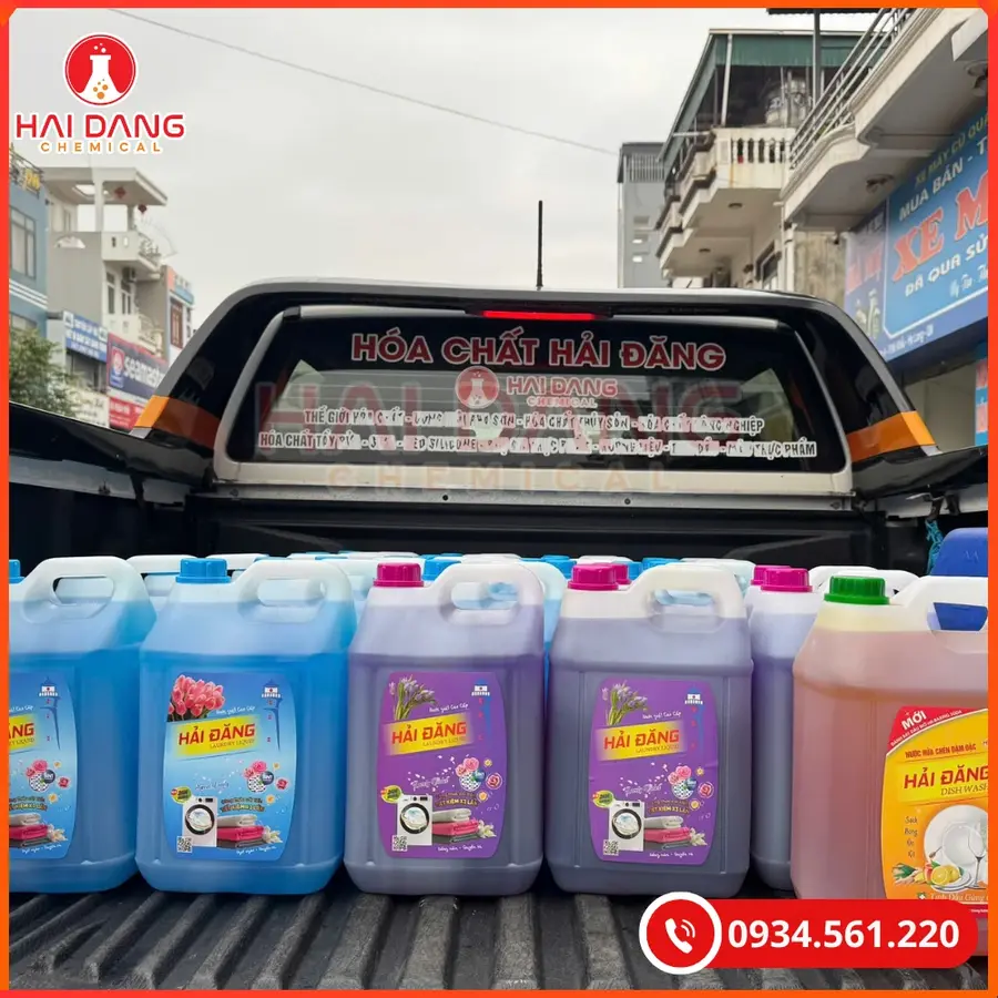 Nước Giặt Hải Đăng Hương Lovely Violet Việt Nam Giặt Sạch Thơm Lâu | Giá Tốt Tại Kho Hải Phòng