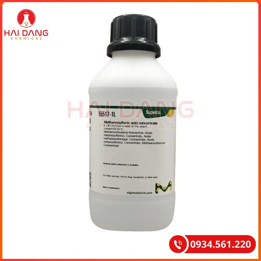 Methanesulfonic Acid 0.1M Sigma Eluent Sắc Ký Ion IC | Giá Tốt Tại Kho Hải Phòng