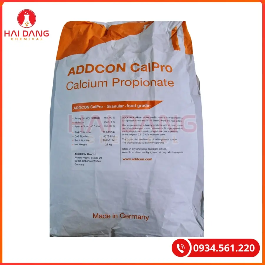 Calcium Propionate Hà Lan Chống Mốc Thực Phẩm | Giá Tốt Tại Kho Hải Phòng