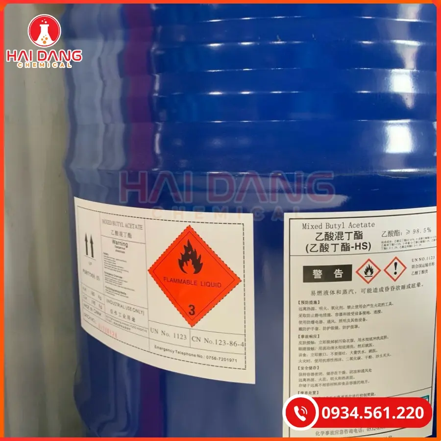 Butyl Acetate C6H12O2 Đài Loan Dung Môi Công Nghiệp Chất Lượng Cao | Giá Tốt Tại Kho Hải Phòng