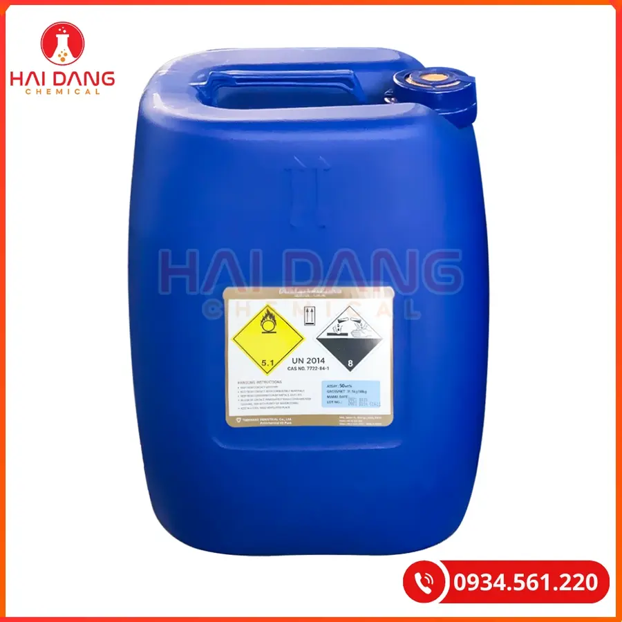 Oxy Già Hydrogen Peroxide H2O2 Hàn Quốc Xử Lý Nước Hiệu Quả | Giá Tốt Tại Kho Hải Phòng