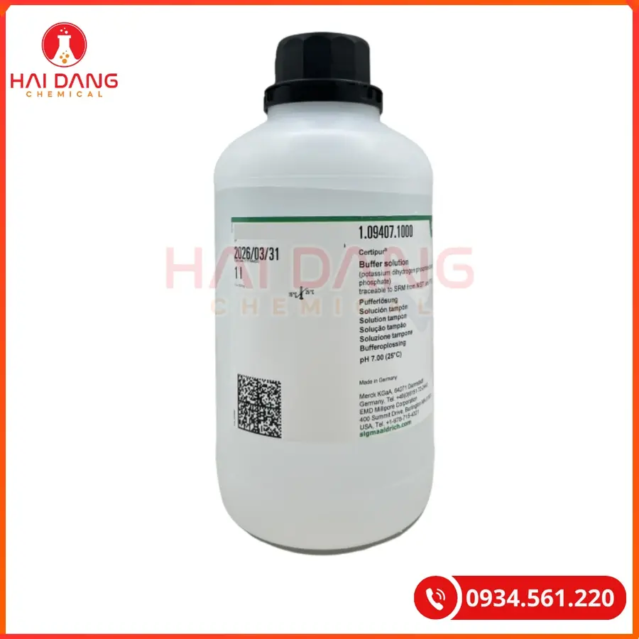 Buffer Solution pH 7.00 Merck 1094071000 Hiệu Chuẩn Máy Đo pH | Giá Tốt Tại Kho Hải Phòng