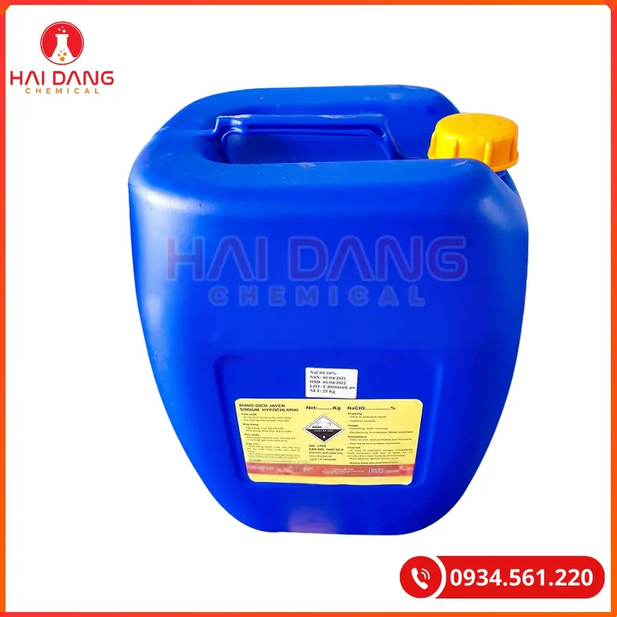 Javen 7-12% NaClO Việt Nam Khử Trùng Nước | Giá Tốt Tại Kho Hải Phòng