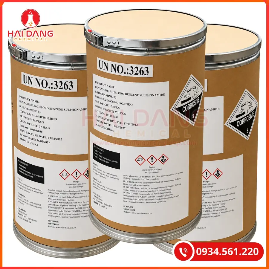 Cloramin B Trung Quốc Khử Trùng Hiệu Quả Cao | Giá Tốt Tại Kho Hải Phòng