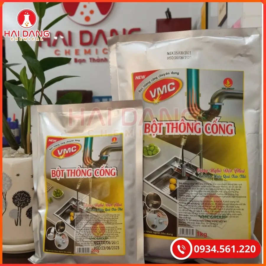 Bột Thông Cống VMC Việt Nam Thông Tắc Đường Ống | Giá Tốt Tại Kho Hải Phòng