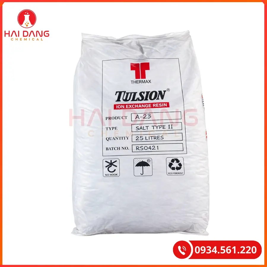 Hạt Trao Đổi Ion Tulsion A23 Ấn Độ Xử Lý Nước | Giá Tốt Tại Kho Hải Phòng