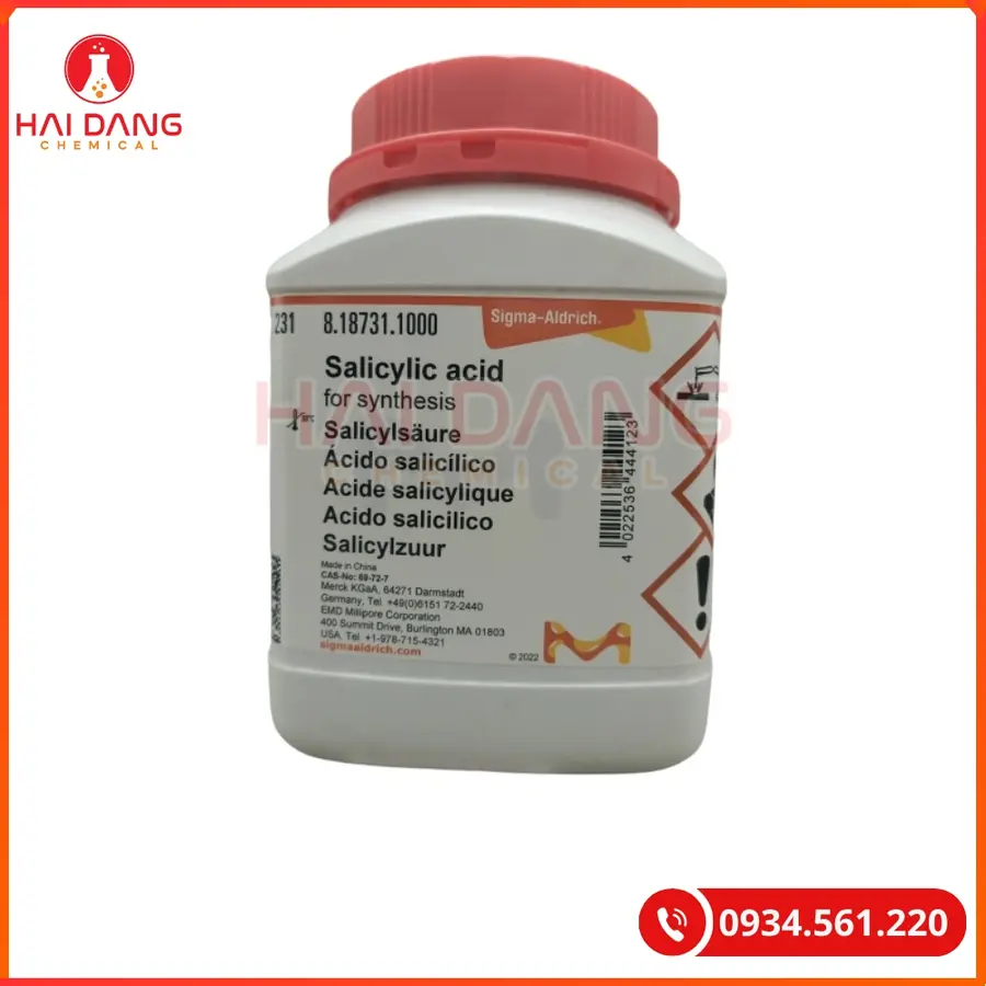 Salicylic Acid Merck Hóa Chất Thí Nghiệm Phân Tích | Giá Tốt Tại Kho Hải Phòng