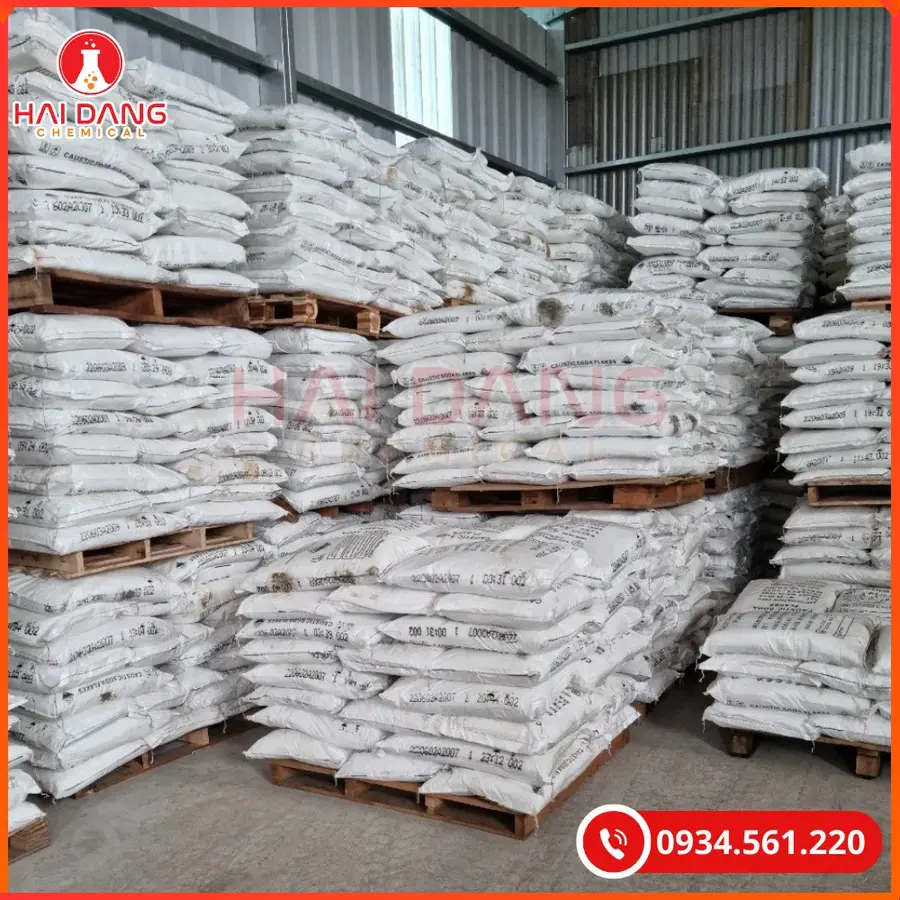 Xút Vảy Sodium Hydroxide NaOH 99% Nhật Bản Tẩy Rửa Công Nghiệp | Giá Tốt Tại Kho Hải Phòng