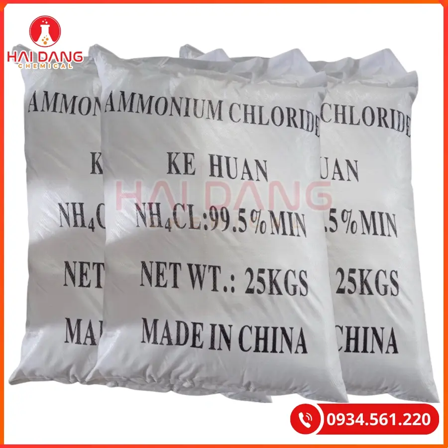 Amonium Chloride NH₄Cl Trung Quốc Chất Lượng Cao | Giá Tốt Tại Kho Hải Phòng