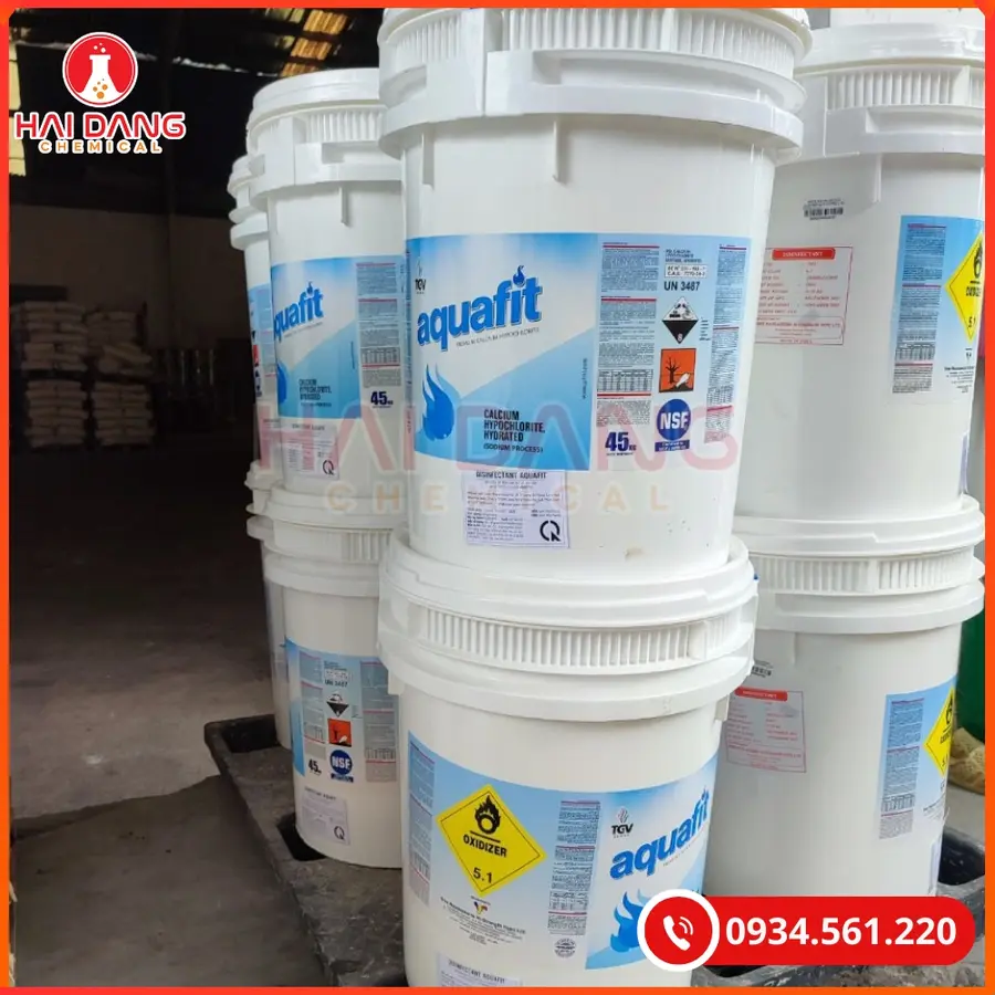 Chlorine Aquafit 70% Ấn Độ Xử Lý Nước Thủy Sản | Giá Tốt Tại Kho Hải Phòng