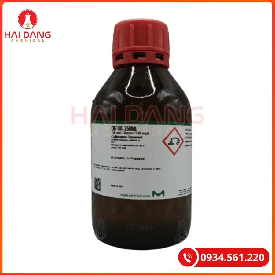 Oil and Grease 100 mg/L Calibration Standard Sigma Chuẩn Phân Tích Dầu Mỡ | Giá Tốt Tại Kho Hải Phòng