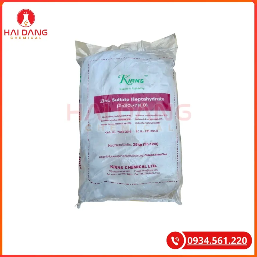 Zinc Sulphate ZnSO₄ Trung Quốc Ứng Dụng Đa Dạng Trong Công Nghiệp | Giá Tốt Tại Kho Hải Phòng