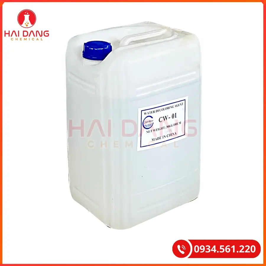 Khử Màu Nước Thải CW-01 Trung Quốc Hiệu Quả Cao | Giá Tốt Tại Kho Hải Phòng