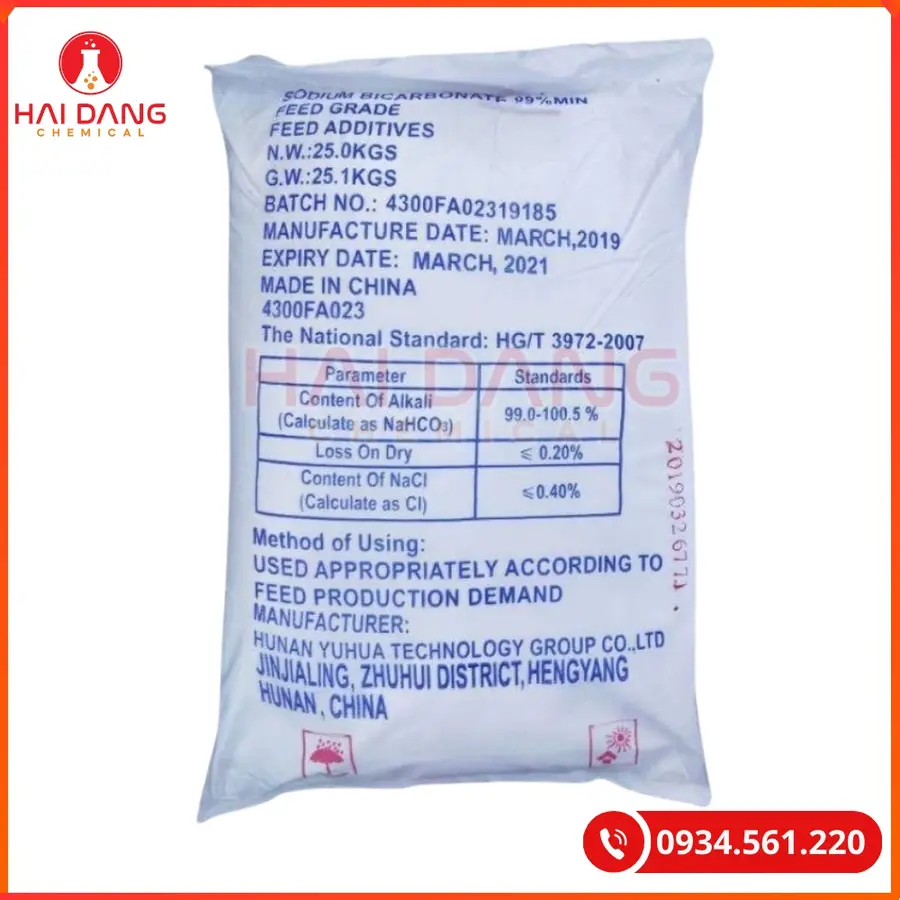 Sodium Bicarbonate NaHCO3 Trung Quốc Tăng Kiềm Thủy Sản | Giá Tốt Tại Kho Hải Phòng