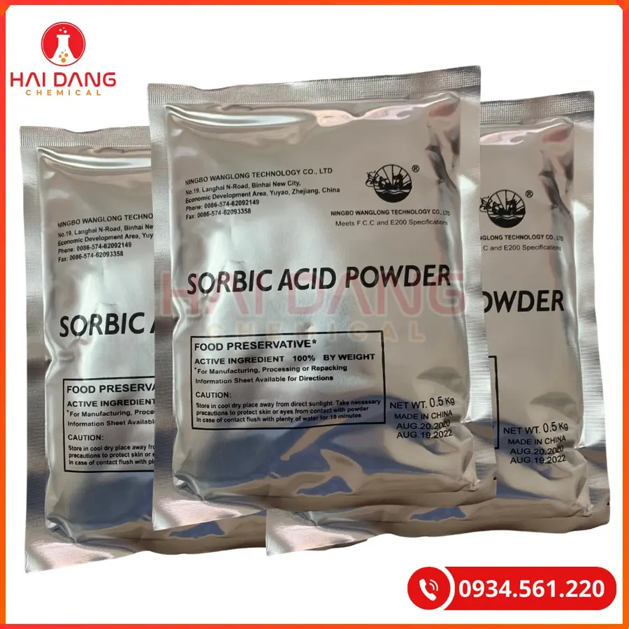 Acid Sorbic Wanglong Trung Quốc Chống Mốc Thực Phẩm | Giá Tốt Tại Kho Hải Phòng