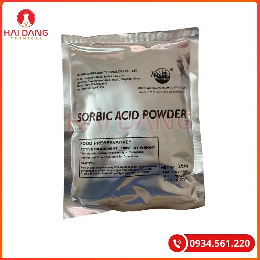Acid Sorbic Wanglong Trung Quốc Chống Mốc Thực Phẩm | Giá Tốt Tại Kho Hải Phòng
